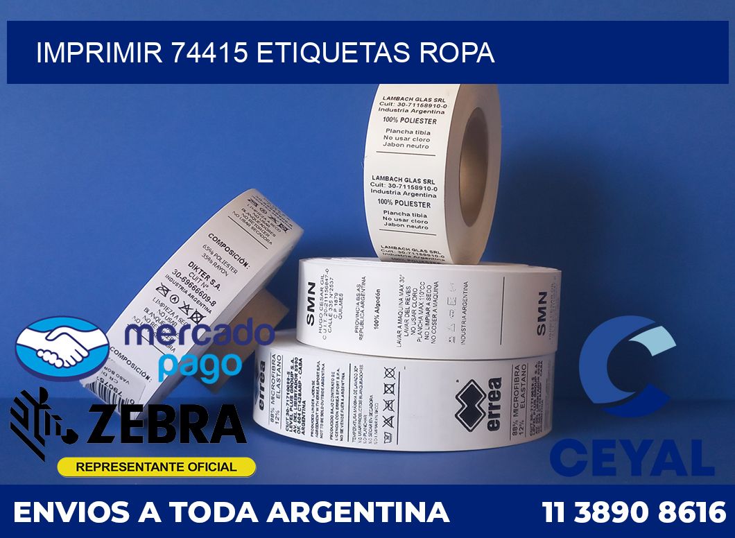 imprimir 74415 etiquetas ropa