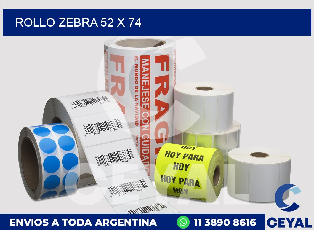 rollo zebra 52 x 74