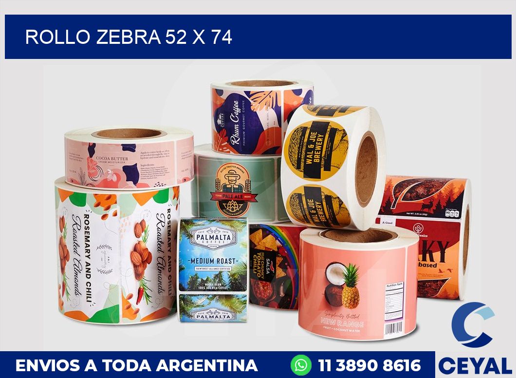 rollo zebra 52 x 74