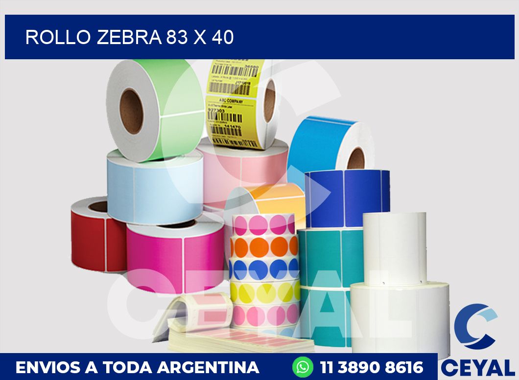 rollo zebra 83 x 40