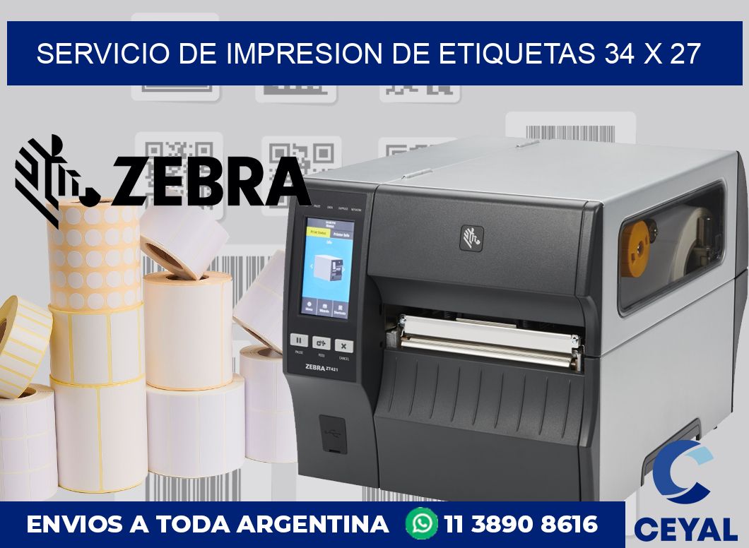 servicio de impresion de etiquetas 34 x 27