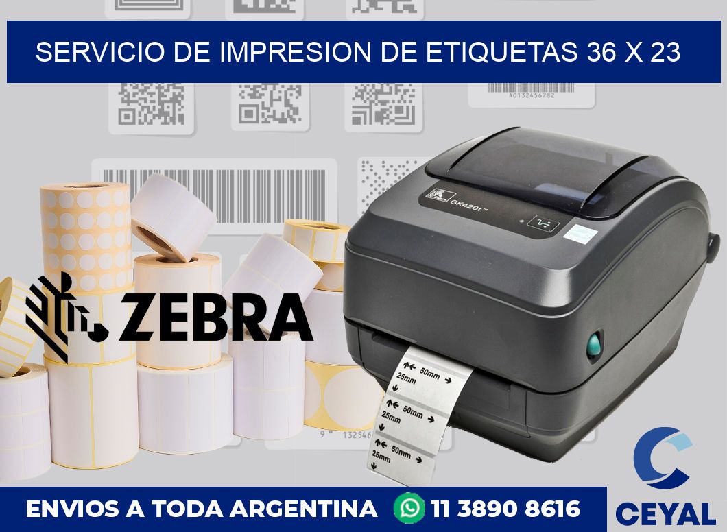 servicio de impresion de etiquetas 36 x 23