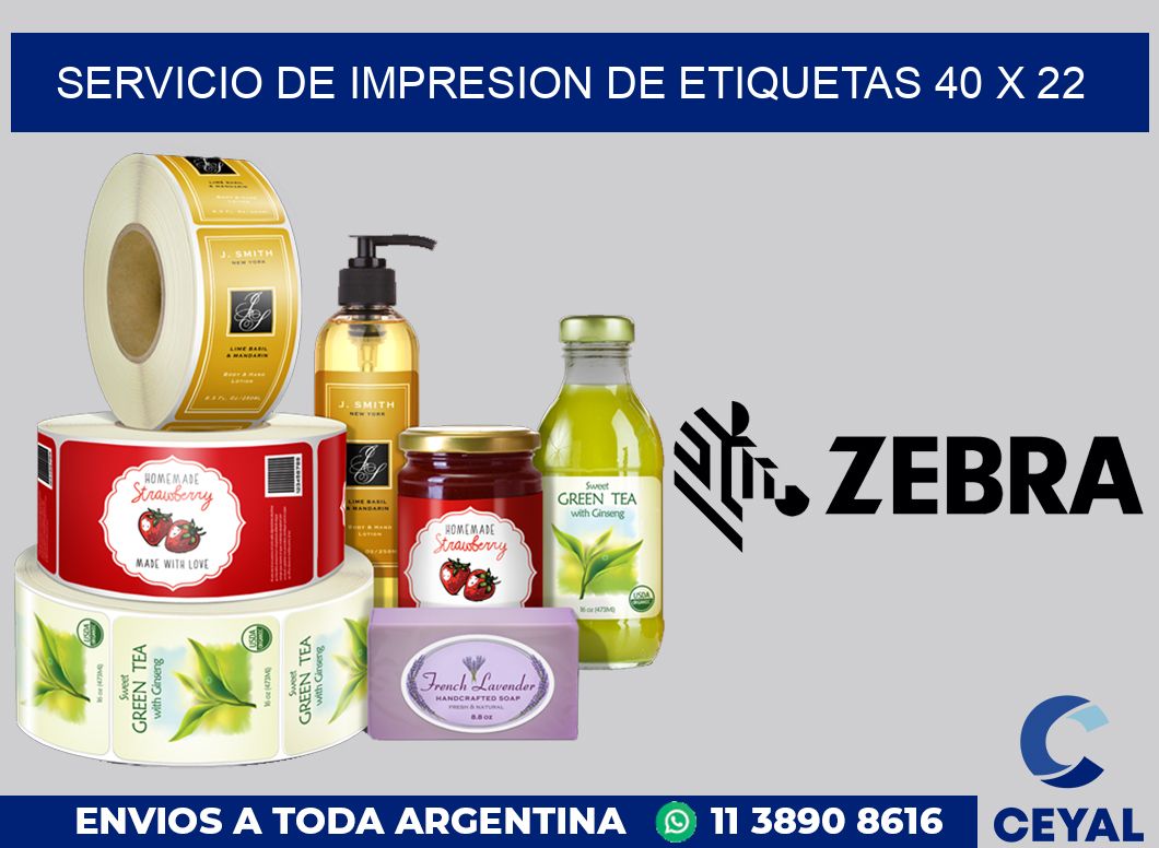 servicio de impresion de etiquetas 40 x 22