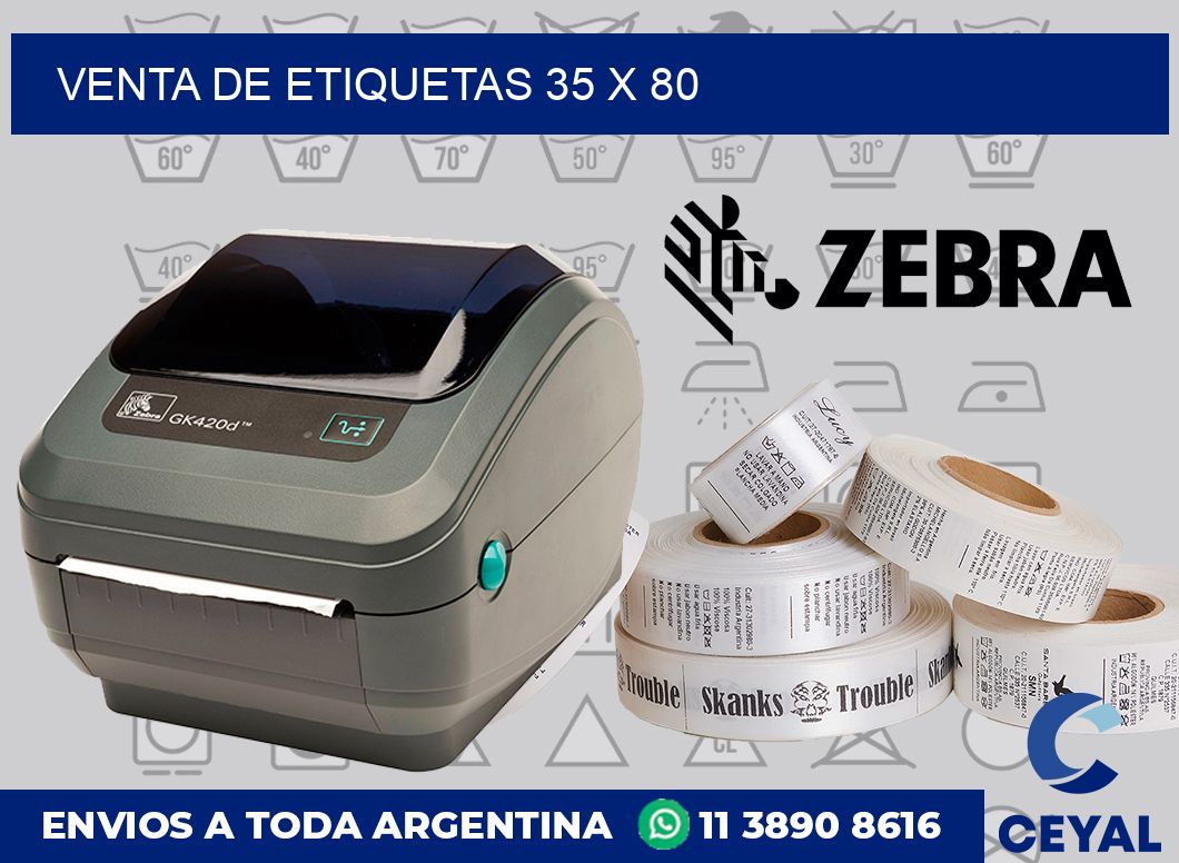 venta de etiquetas 35 x 80