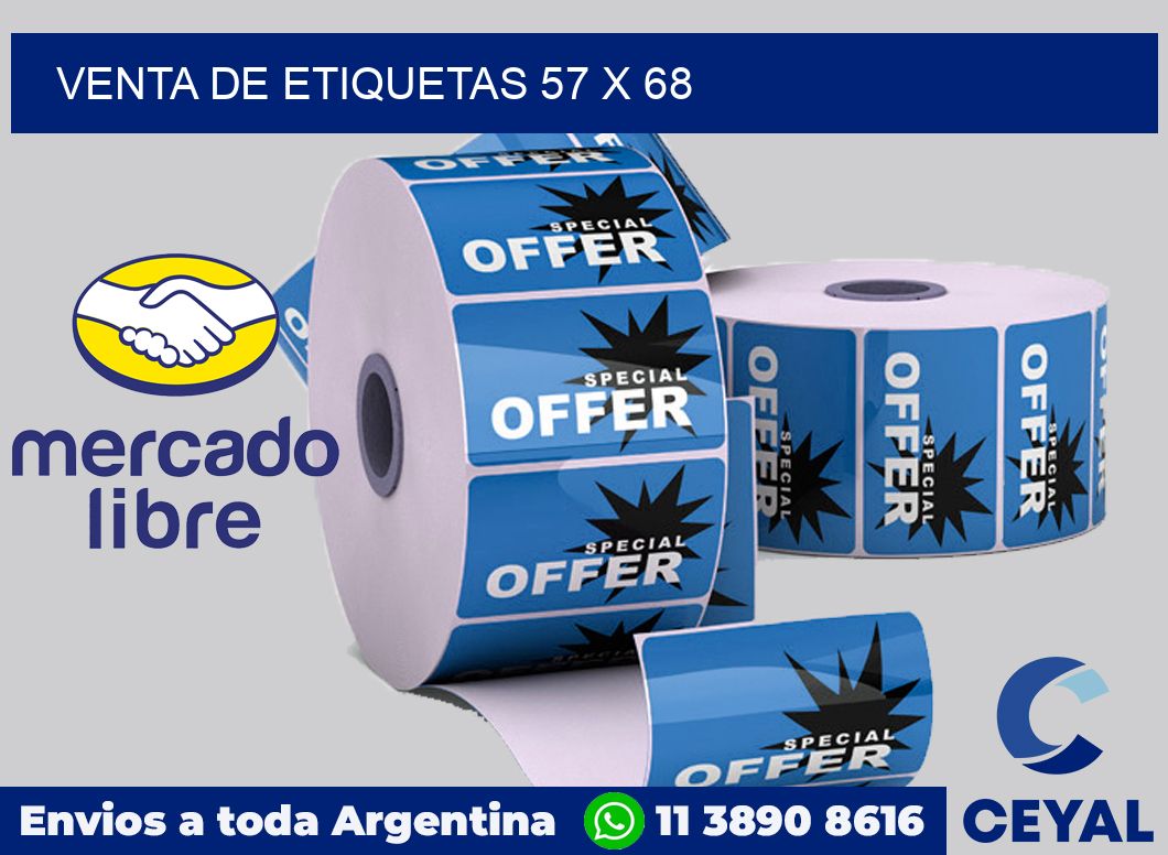 venta de etiquetas 57 x 68