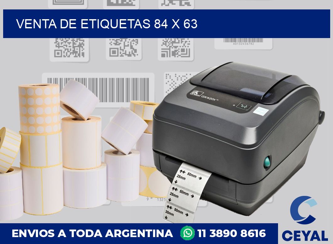 venta de etiquetas 84 x 63