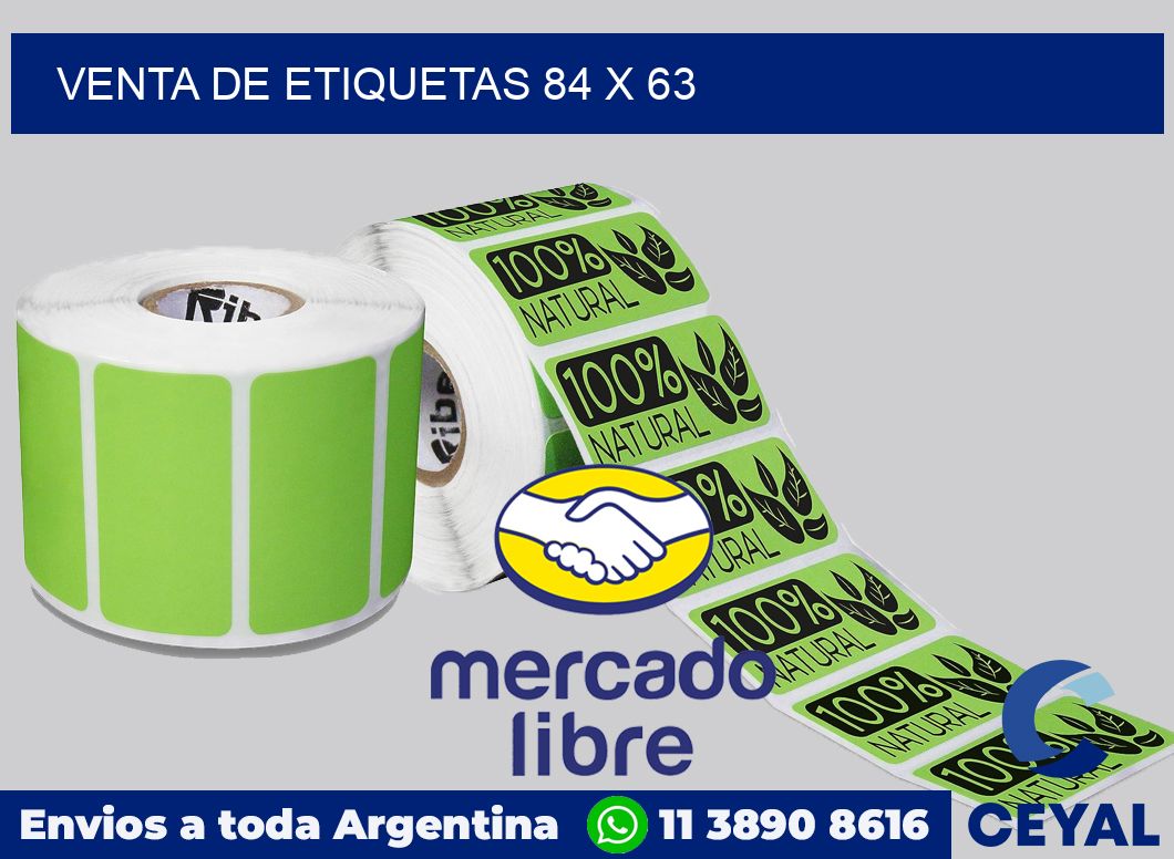 venta de etiquetas 84 x 63