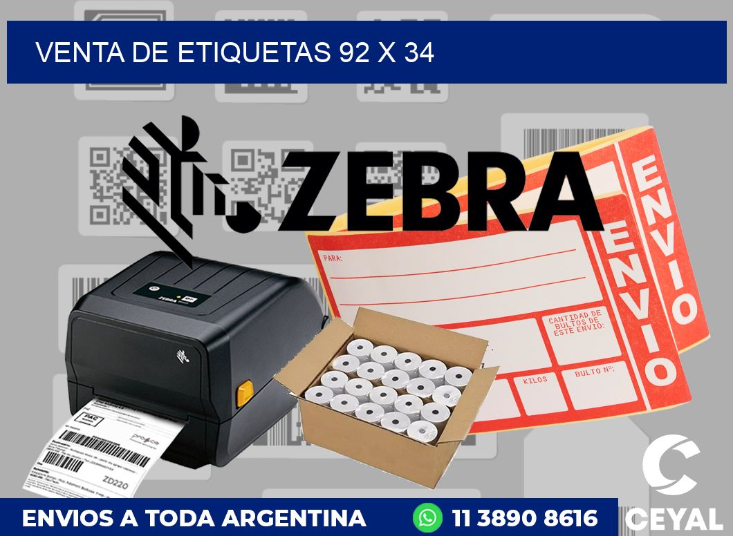 venta de etiquetas 92 x 34