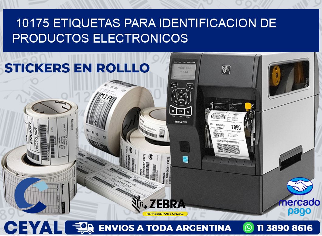 10175 ETIQUETAS PARA IDENTIFICACION DE PRODUCTOS ELECTRONICOS