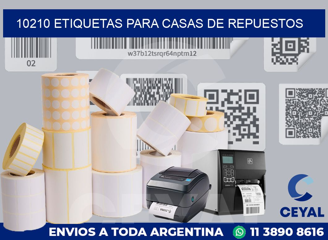 10210 ETIQUETAS PARA CASAS DE REPUESTOS