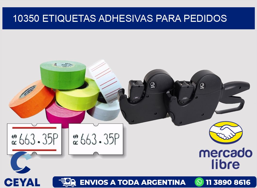 10350 ETIQUETAS ADHESIVAS PARA PEDIDOS