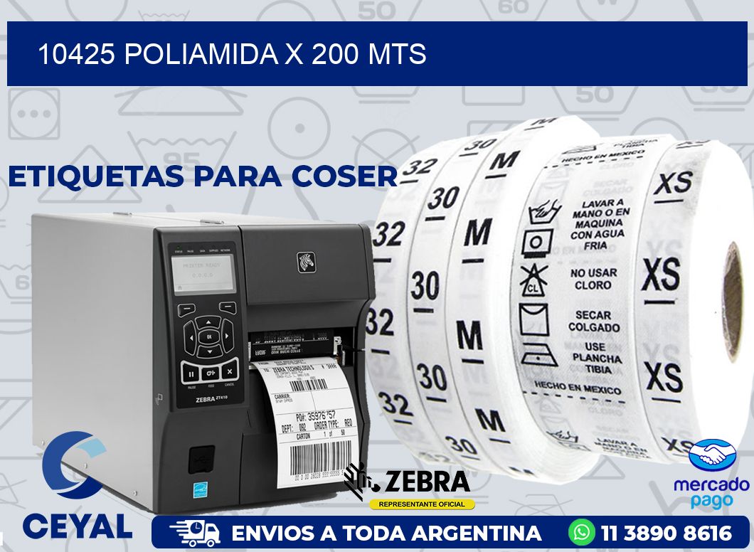 10425 POLIAMIDA X 200 MTS