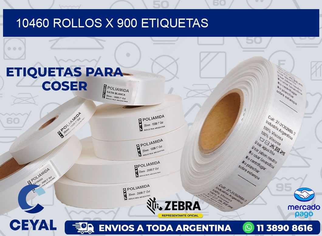 10460 ROLLOS X 900 ETIQUETAS