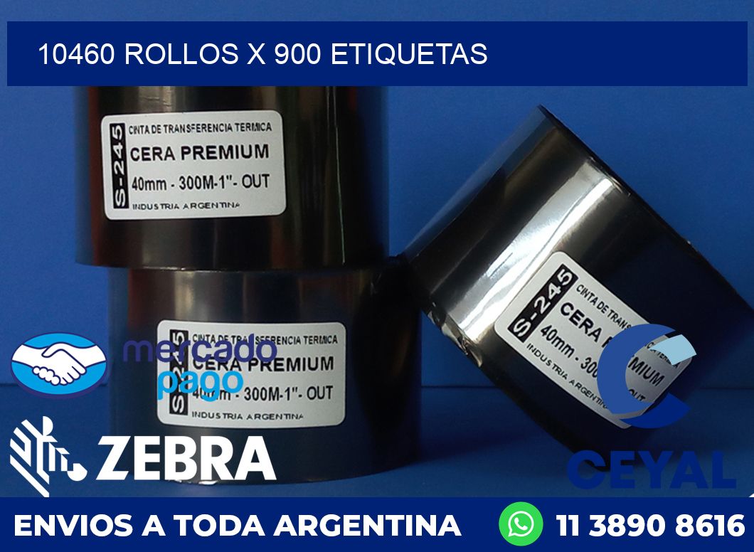 10460 ROLLOS X 900 ETIQUETAS