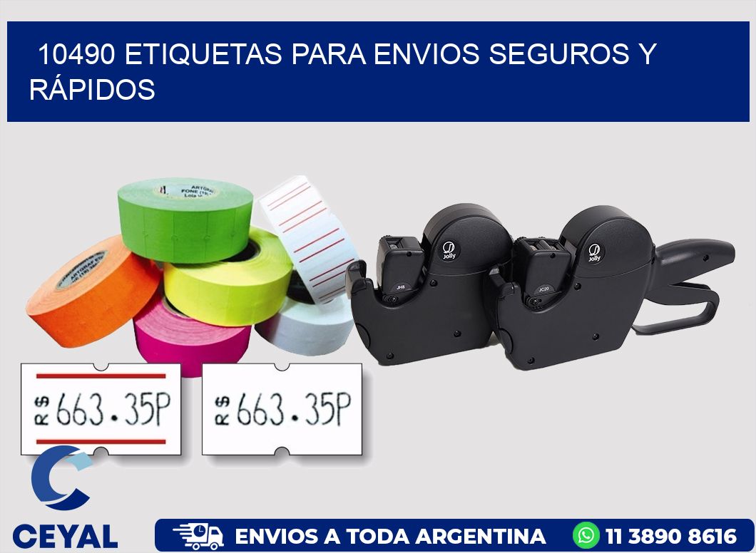10490 ETIQUETAS PARA ENVIOS SEGUROS Y RÁPIDOS