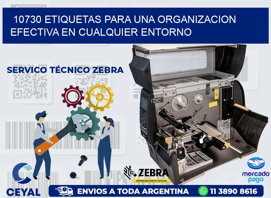 10730 ETIQUETAS PARA UNA ORGANIZACION EFECTIVA EN CUALQUIER ENTORNO