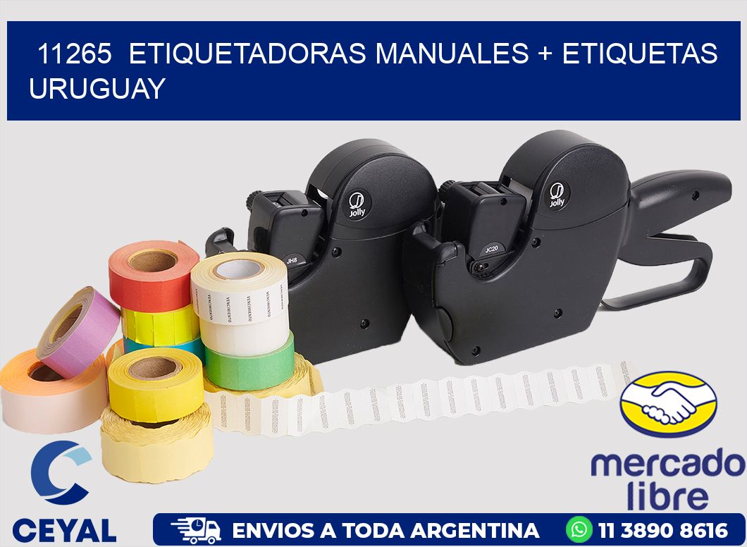 11265 ETIQUETADORAS MANUALES + ETIQUETAS URUGUAY