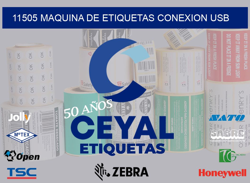 11505 MAQUINA DE ETIQUETAS CONEXION USB