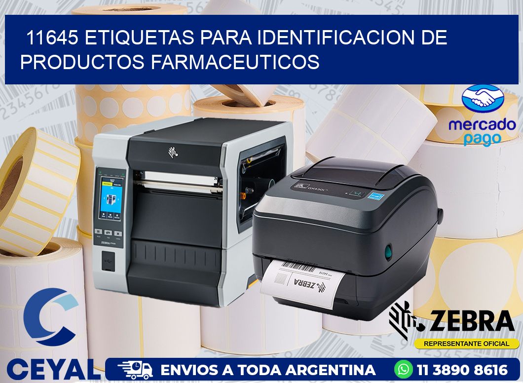 11645 ETIQUETAS PARA IDENTIFICACION DE PRODUCTOS FARMACEUTICOS