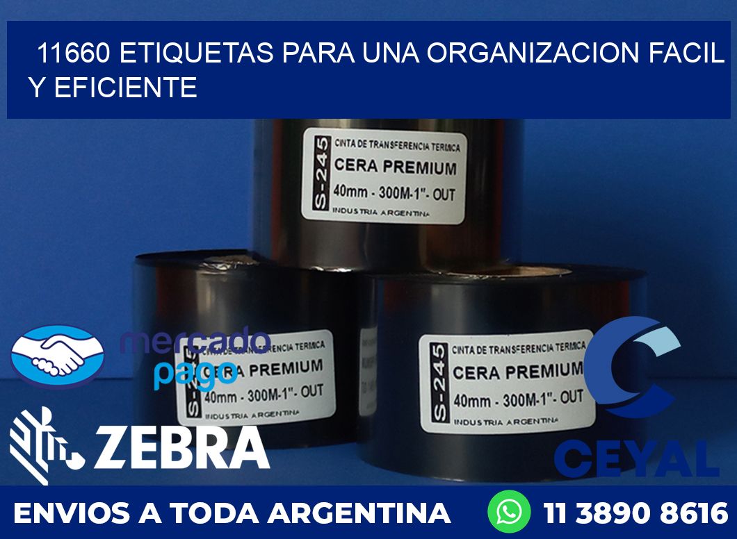 11660 ETIQUETAS PARA UNA ORGANIZACION FACIL Y EFICIENTE