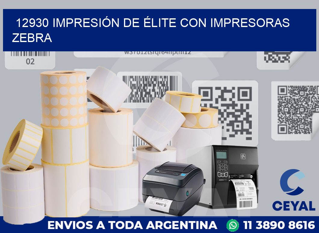 12930 IMPRESIÓN DE ÉLITE CON IMPRESORAS ZEBRA