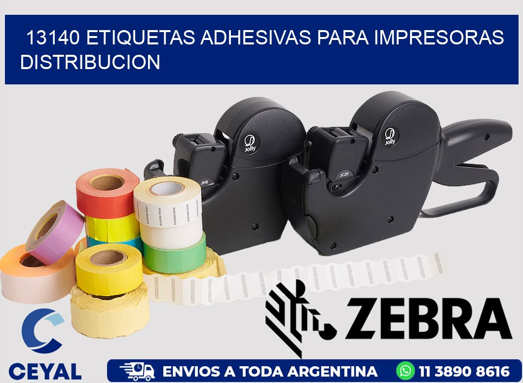 13140 ETIQUETAS ADHESIVAS PARA IMPRESORAS DISTRIBUCION