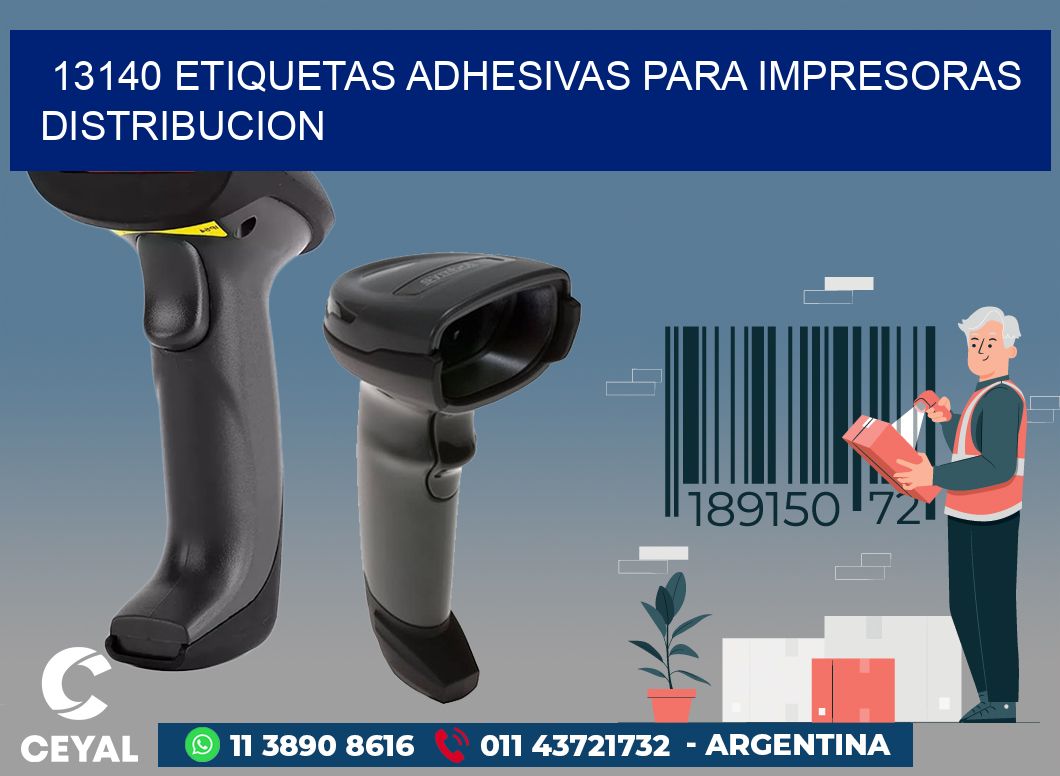 13140 ETIQUETAS ADHESIVAS PARA IMPRESORAS DISTRIBUCION