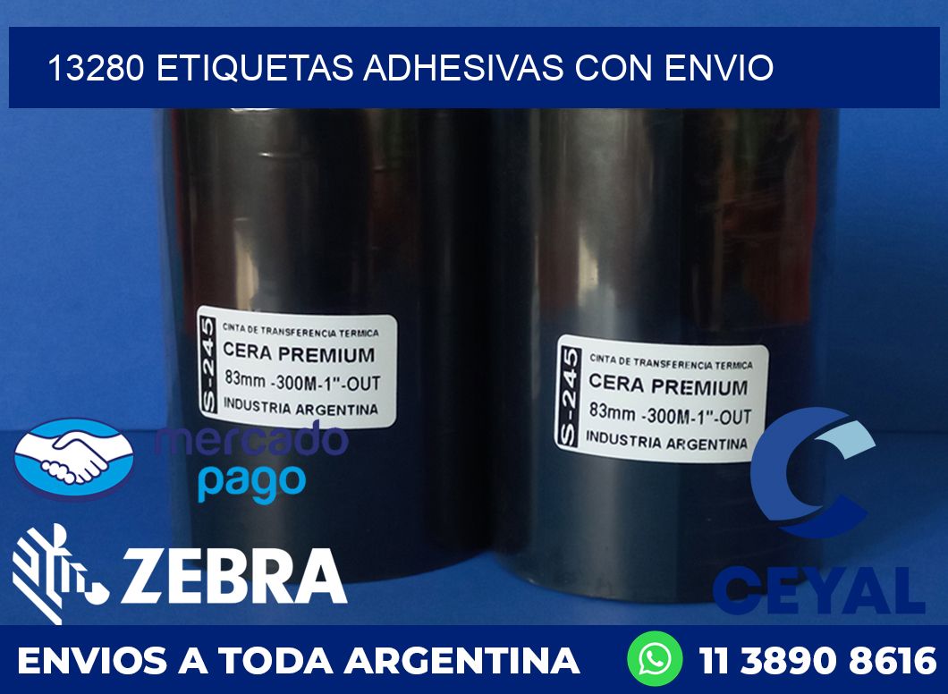 13280 ETIQUETAS ADHESIVAS CON ENVIO