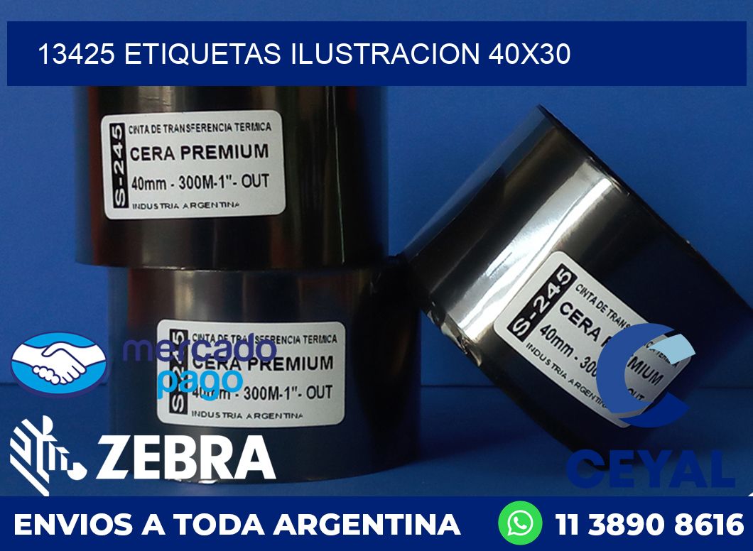 13425 ETIQUETAS ILUSTRACION 40X30
