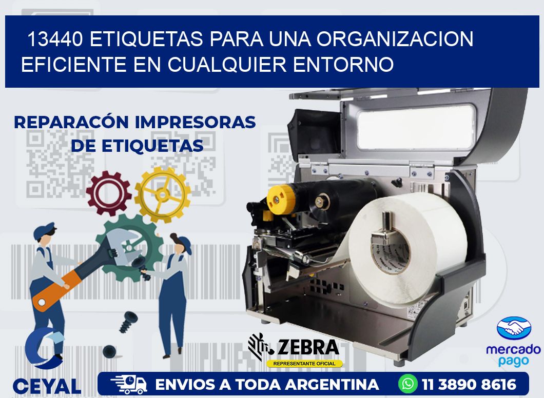 13440 ETIQUETAS PARA UNA ORGANIZACION EFICIENTE EN CUALQUIER ENTORNO