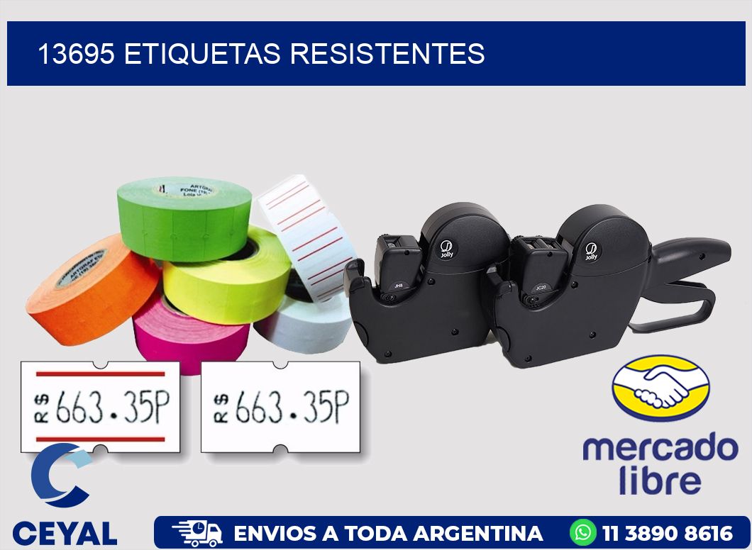 13695 ETIQUETAS RESISTENTES