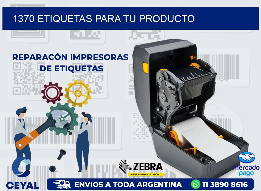 1370 ETIQUETAS PARA TU PRODUCTO
