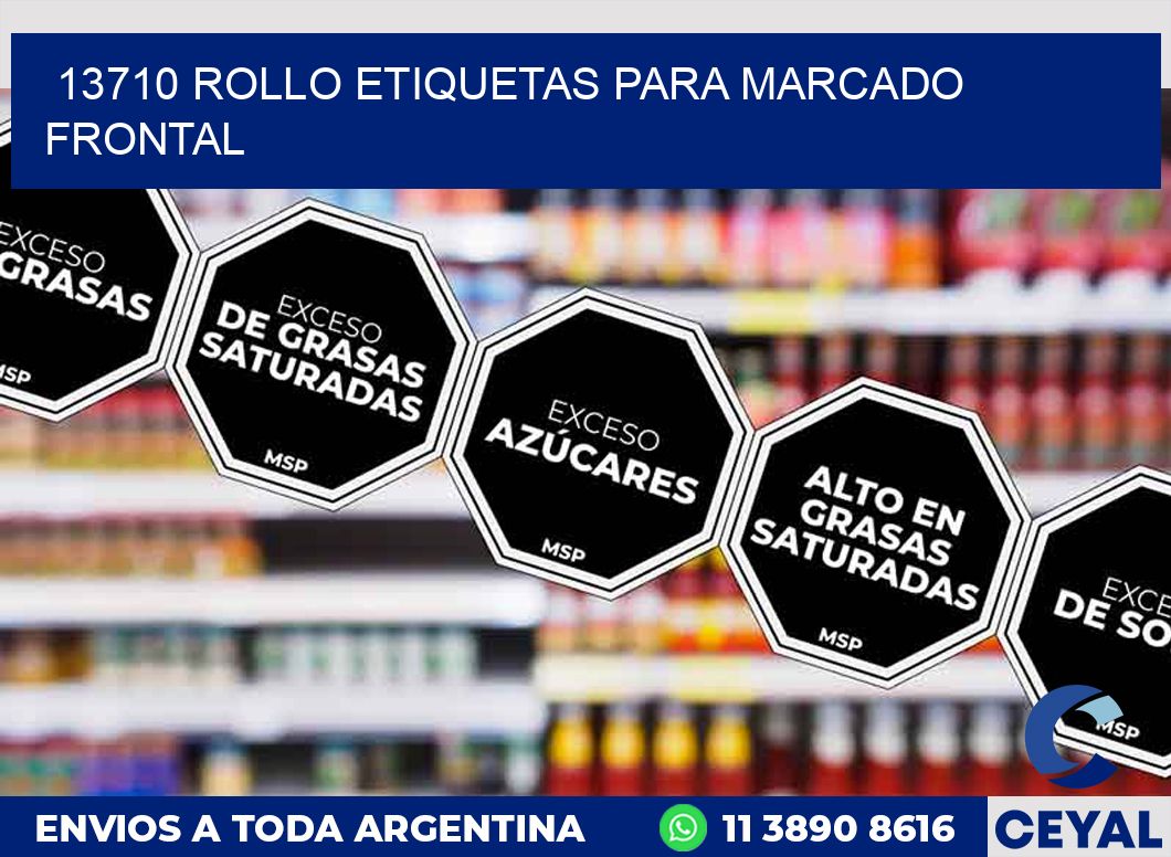 13710 ROLLO ETIQUETAS PARA MARCADO FRONTAL