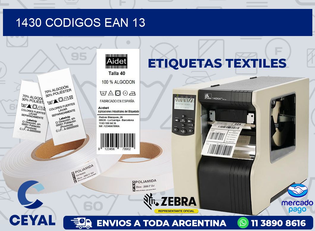 1430 CODIGOS EAN 13