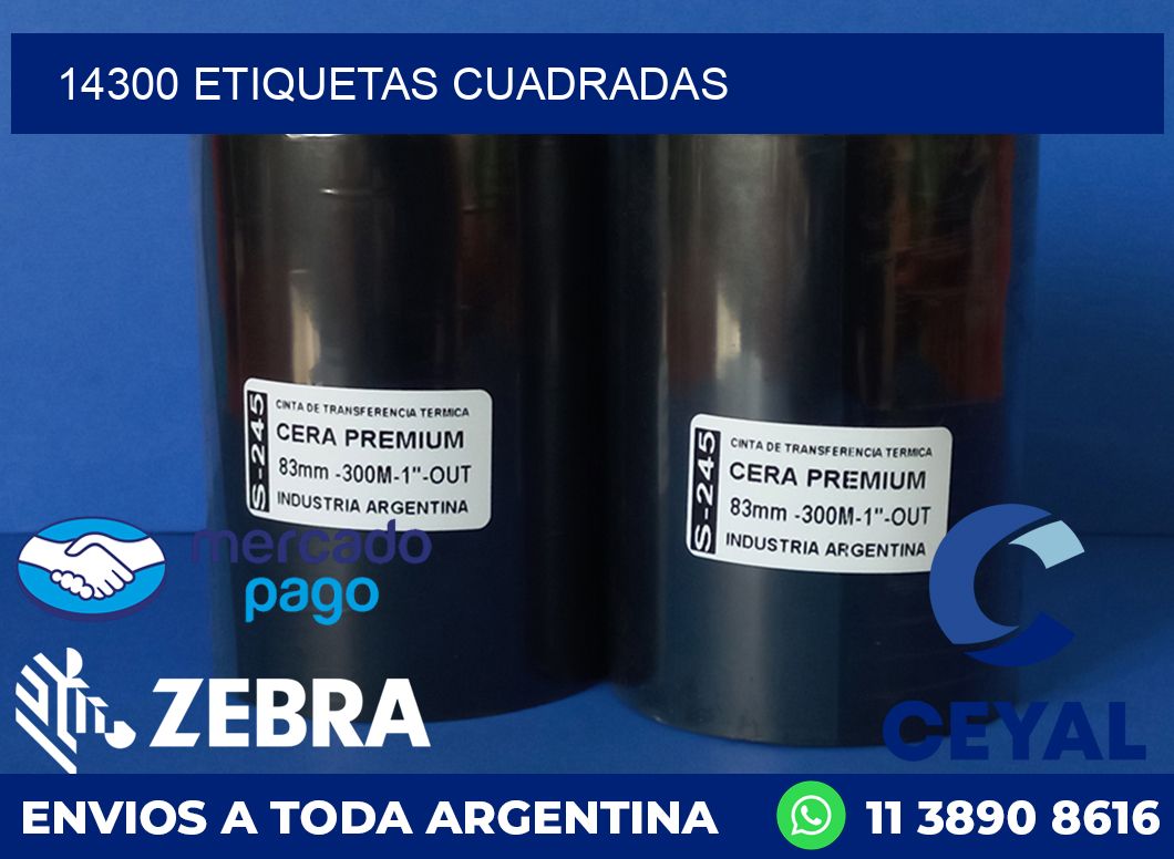 14300 ETIQUETAS CUADRADAS