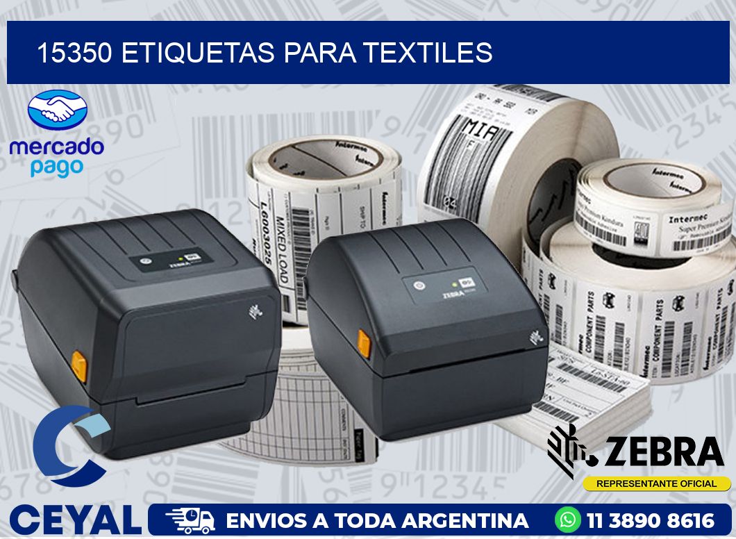 15350 ETIQUETAS PARA TEXTILES