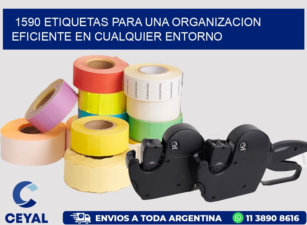 1590 ETIQUETAS PARA UNA ORGANIZACION EFICIENTE EN CUALQUIER ENTORNO