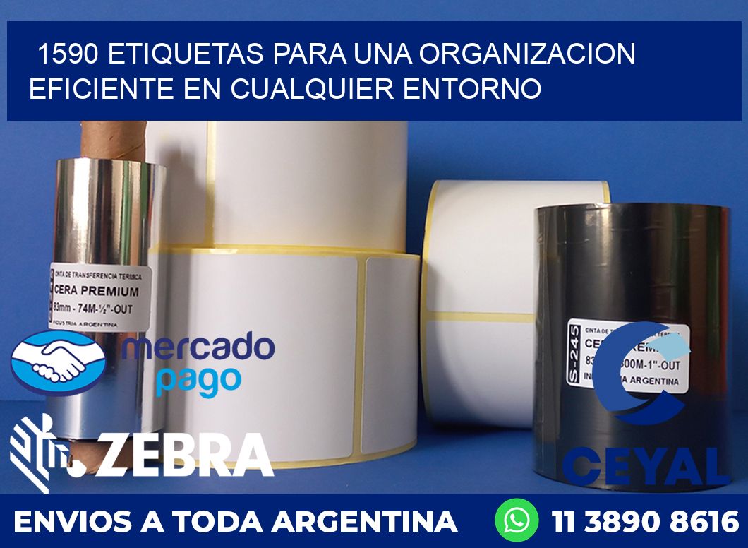 1590 ETIQUETAS PARA UNA ORGANIZACION EFICIENTE EN CUALQUIER ENTORNO