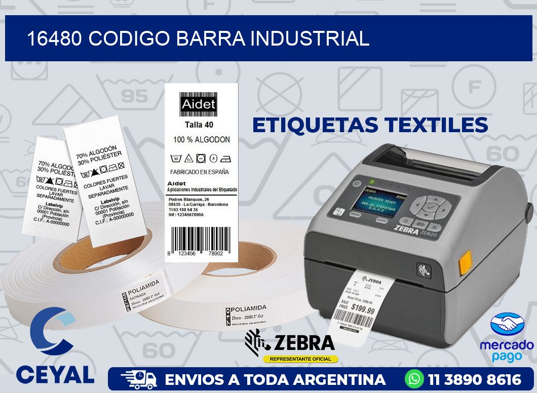 16480 CODIGO BARRA INDUSTRIAL