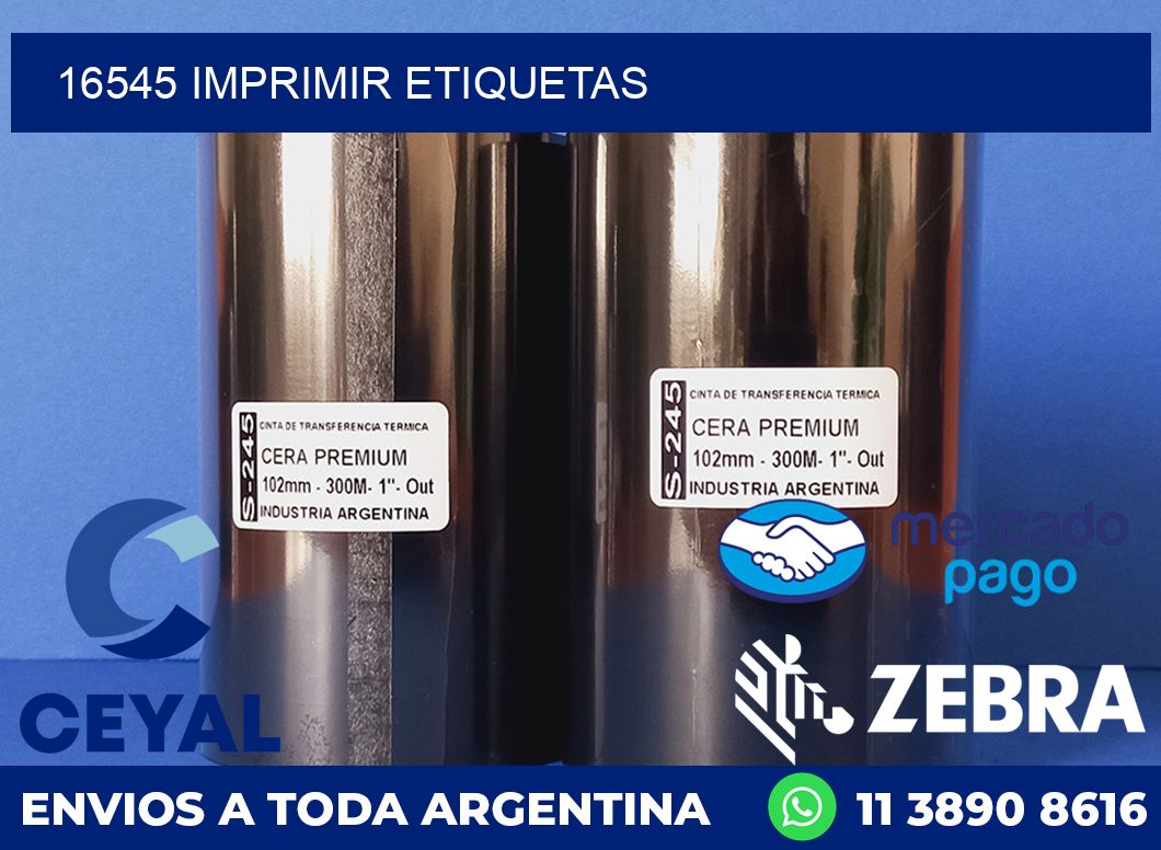16545 IMPRIMIR ETIQUETAS