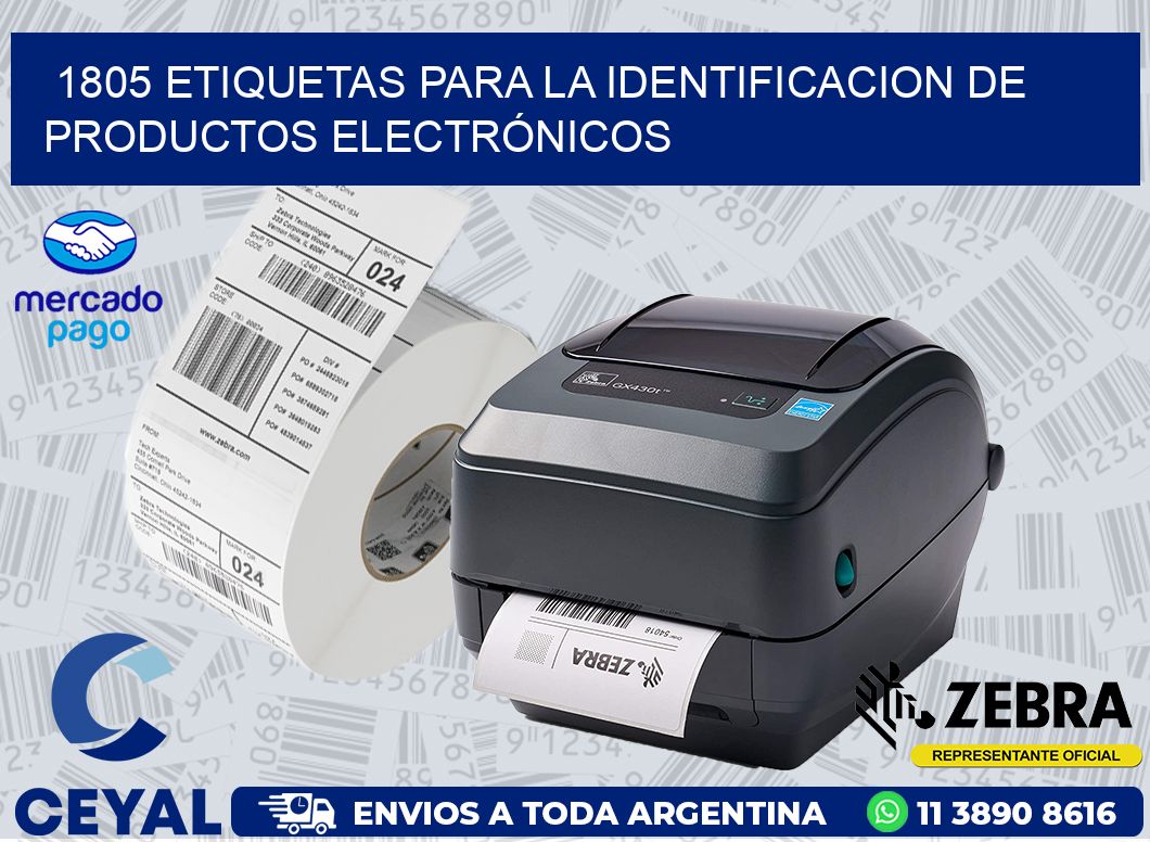 1805 ETIQUETAS PARA LA IDENTIFICACION DE PRODUCTOS ELECTRÓNICOS