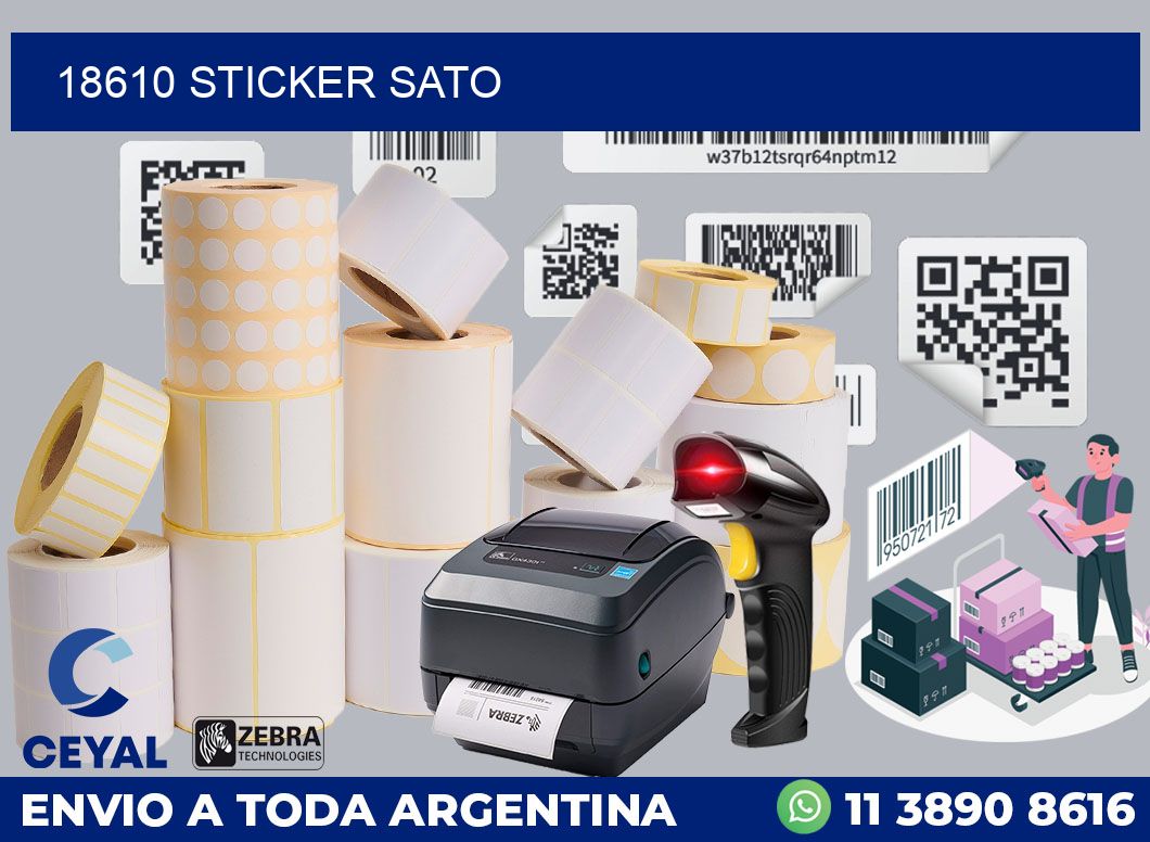 18610 STICKER SATO