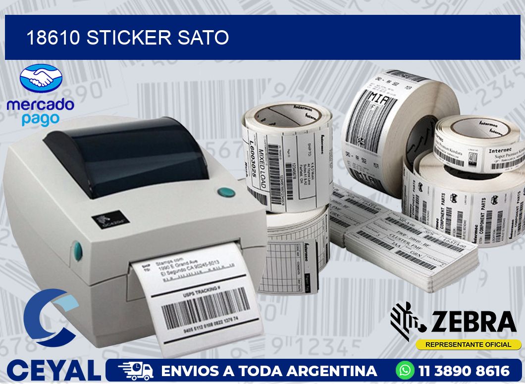 18610 STICKER SATO