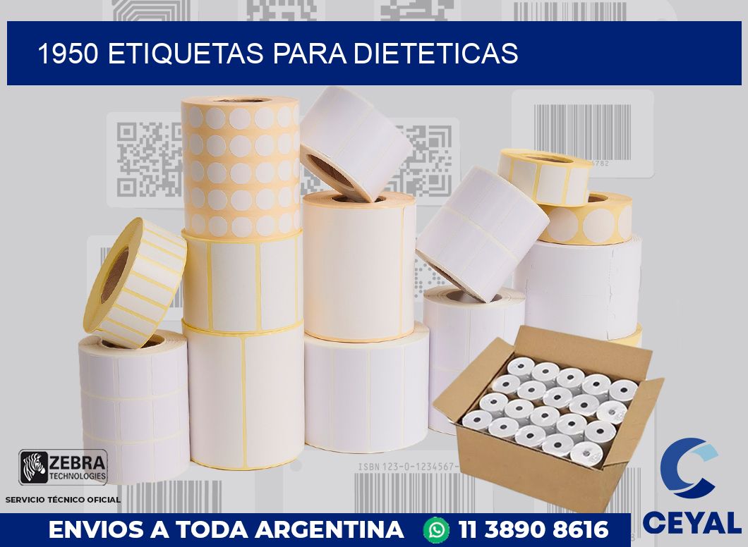 1950 ETIQUETAS PARA DIETETICAS