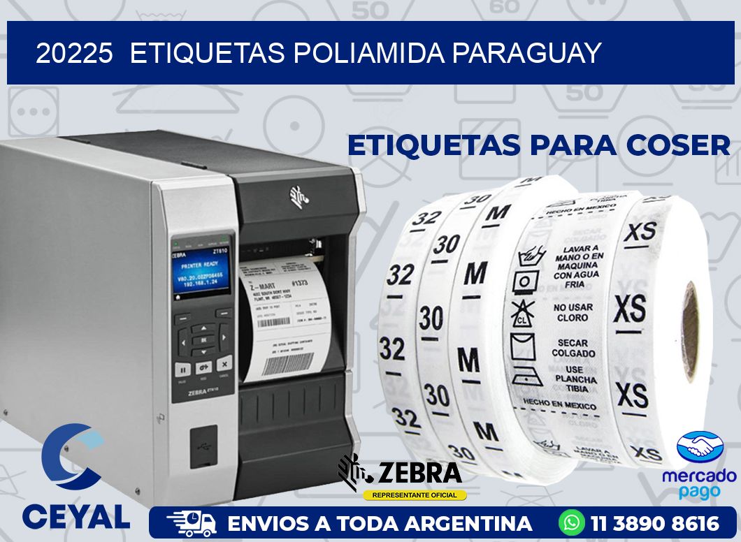 20225 ETIQUETAS POLIAMIDA PARAGUAY