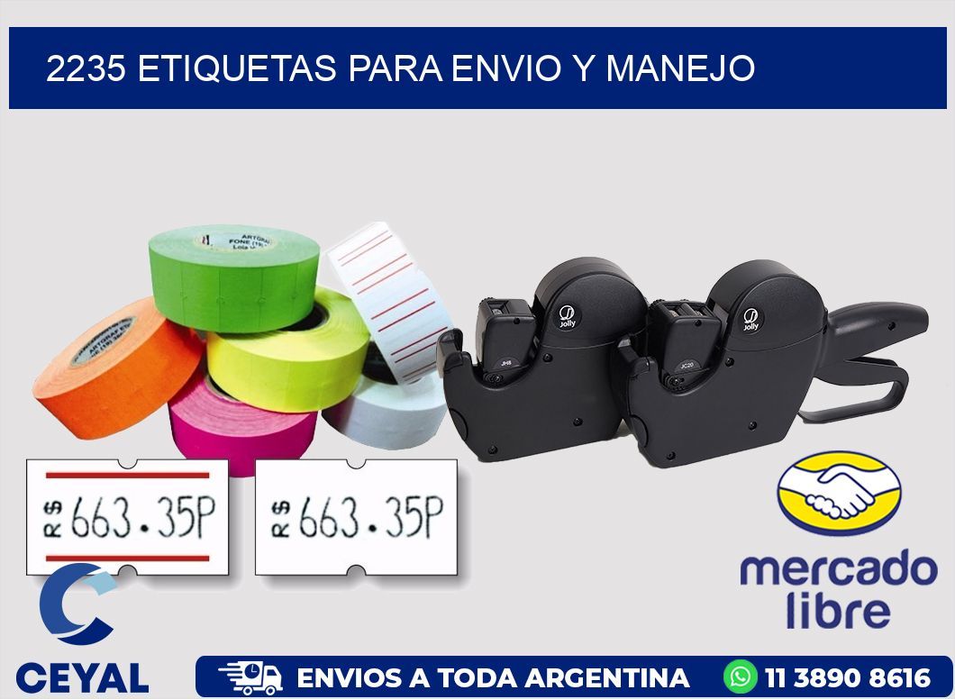 2235 ETIQUETAS PARA ENVIO Y MANEJO