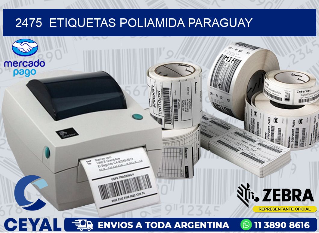 2475  ETIQUETAS POLIAMIDA PARAGUAY