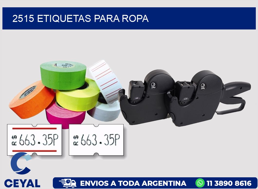 2515 ETIQUETAS PARA ROPA