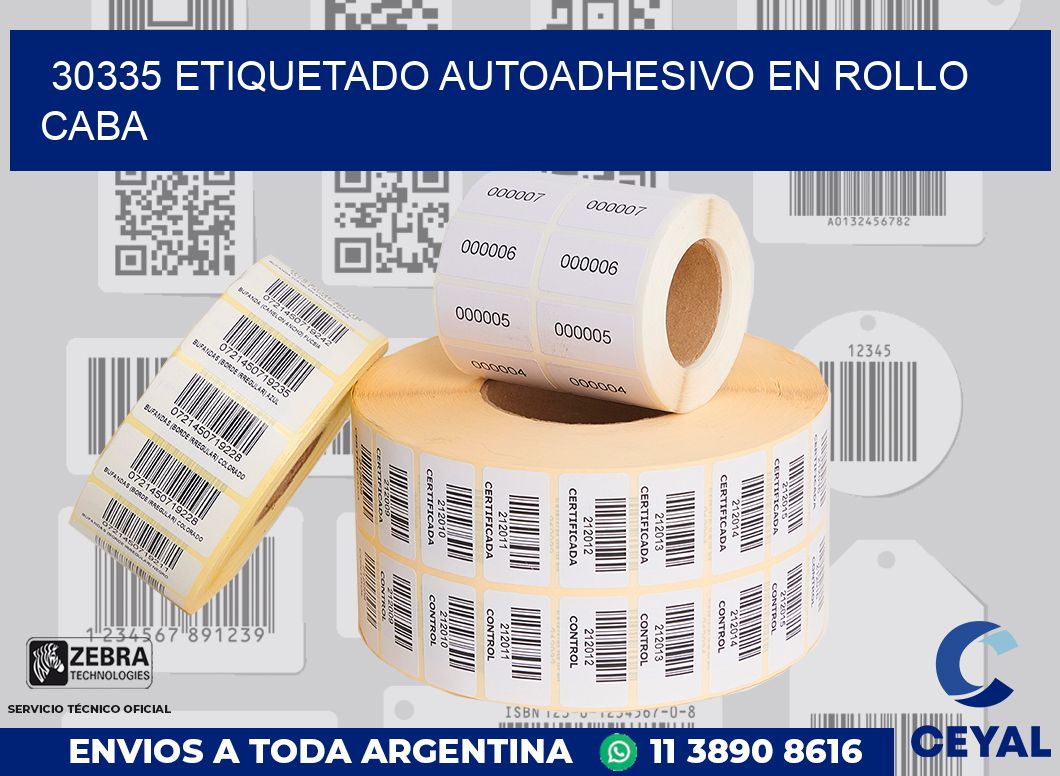 30335 ETIQUETADO AUTOADHESIVO EN ROLLO CABA