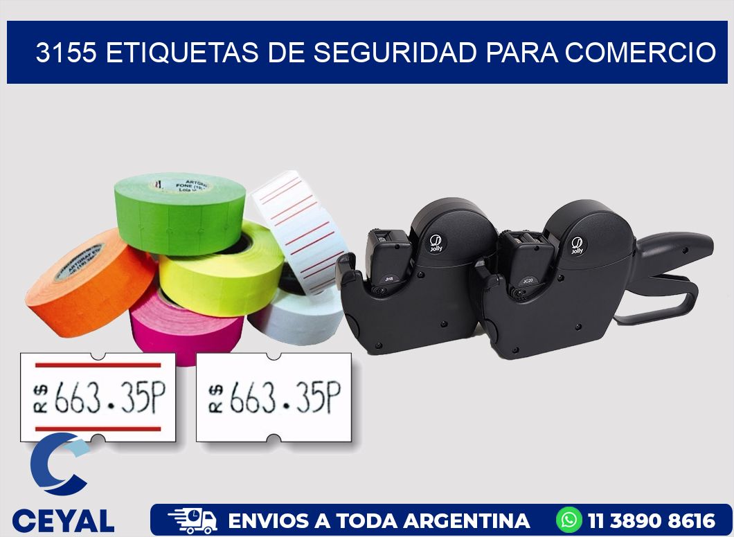 3155 ETIQUETAS DE SEGURIDAD PARA COMERCIO